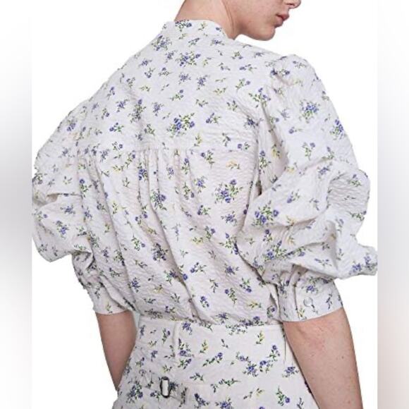 ZARA FLORAL PRINTED FULL SLEEVE BUTTON UP SHIRT SIZE XS - Picture 7 of 7